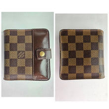 Load image into Gallery viewer, Authentic Damier Ebene Compact Zippy