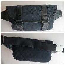 Load image into Gallery viewer, Authentic G G Bum Bag Black