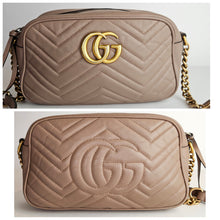 Load image into Gallery viewer, Authentic G G Marmont Chain Shoulder Bag Porcelain Rose
