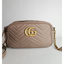 Load image into Gallery viewer, Authentic G G Marmont Chain Shoulder Bag Porcelain Rose