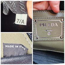Load image into Gallery viewer, Authentic Prada Black green leather