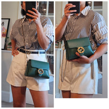 Load image into Gallery viewer, Authentic Interlocking G Leather Green