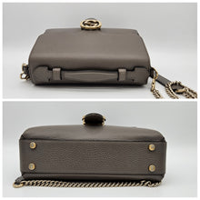 Load image into Gallery viewer, Authentic G G Interlocking G Shoulder Bag Gray