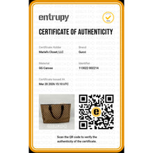 Load image into Gallery viewer, Authentic G G Canvas Tote Vintage