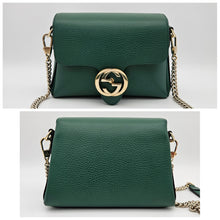 Load image into Gallery viewer, Authentic Interlocking G Leather Green