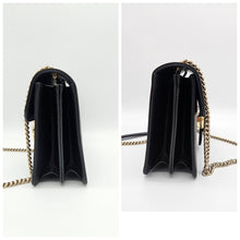 Load image into Gallery viewer, Authentic G G Interlocking G Shoulder Bag Black