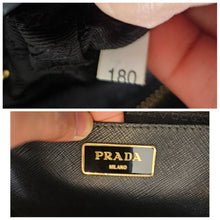 Load image into Gallery viewer, Authentic PradaSaffiano Tote Bag Black white
