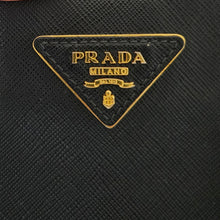 Load image into Gallery viewer, Authentic PradaSaffiano Tote Bag Black white