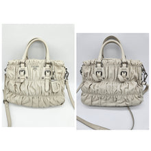 Load image into Gallery viewer, Authentic PradaGathered off white
