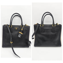Load image into Gallery viewer, Authentic PradaSaffiano Tote Bag Black white