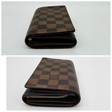 Load image into Gallery viewer, Authentic Damier Ebene Porte Monnaie Tresor