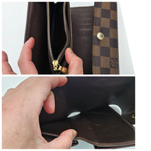Load image into Gallery viewer, Authentic Damier Ebene Alexandra Wallet