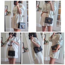 Load image into Gallery viewer, Authentic G G Interlocking G Shoulder Bag Black