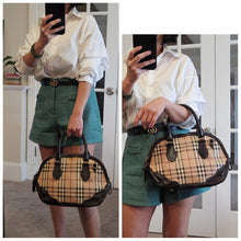 Load image into Gallery viewer, Authentic Burbrry Haymarket Handbag