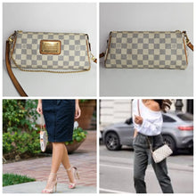Load image into Gallery viewer, Authentic Damier Azur Eva Clutch
