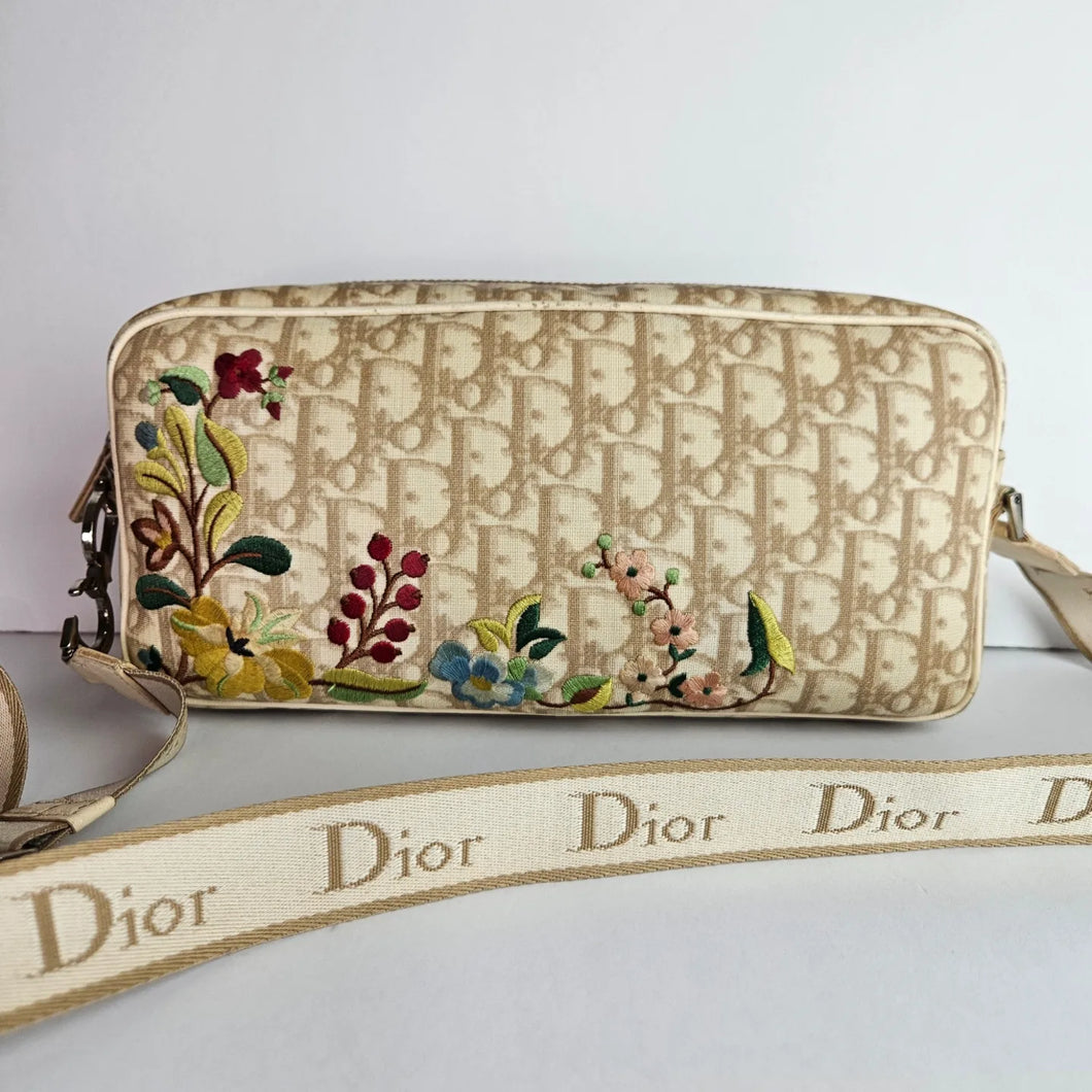 Authentic Vintage Dior Flower Shoulder Bag