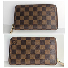 Load image into Gallery viewer, Authentic Damier Ebene Zippy Compact Wallet
