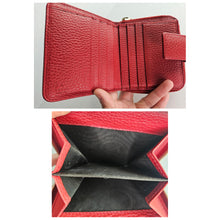 Load image into Gallery viewer, Authentic G G Bifold Wallet Red
