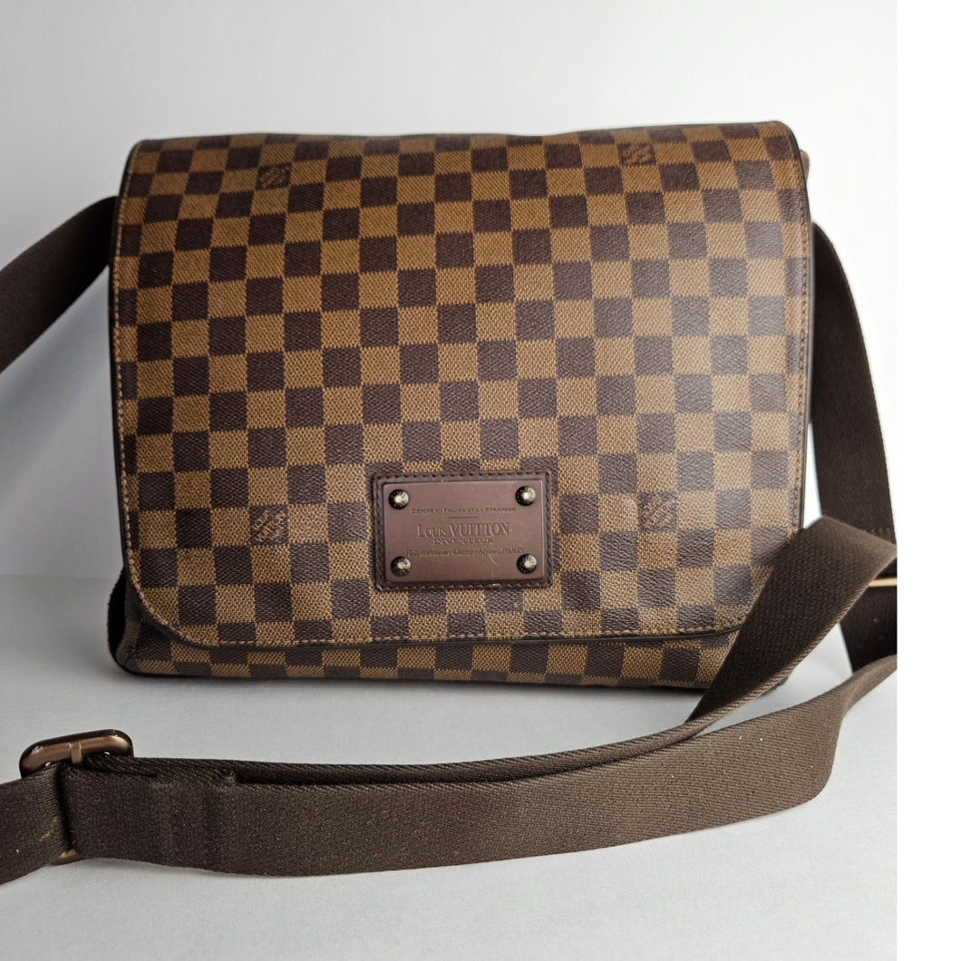 Authentic Damier Ebene Brooklyn MM