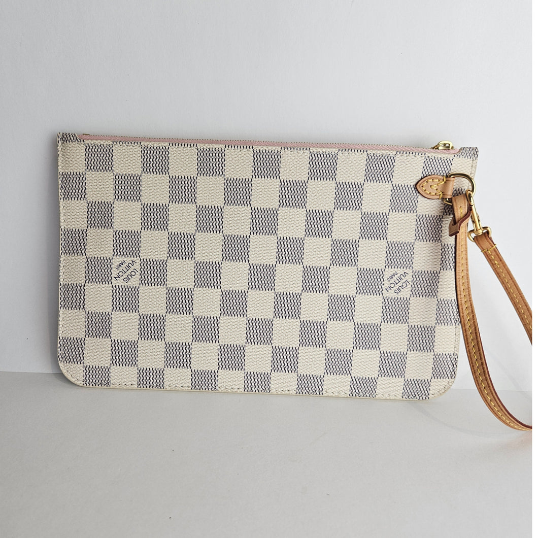 Authentic Damier Azur Neverfull Pochette