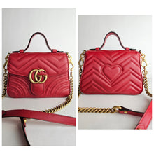 Load image into Gallery viewer, Authentic G G Mini Marmont Top Handle Shoulder Bag
