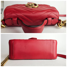 Load image into Gallery viewer, Authentic G G Mini Marmont Top Handle Shoulder Bag
