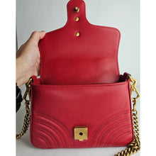 Load image into Gallery viewer, Authentic G G Mini Marmont Top Handle Shoulder Bag
