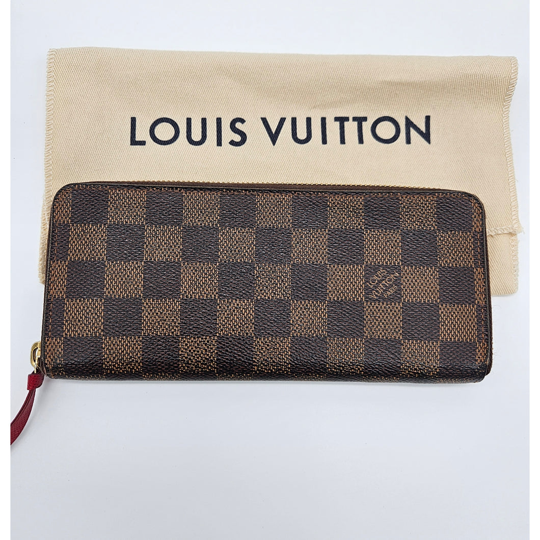Authentic Damier Ebene Clmence Wallet