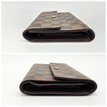 Load image into Gallery viewer, Authentic Damier Ebene Porte Tresor Etui Papier Wallet
