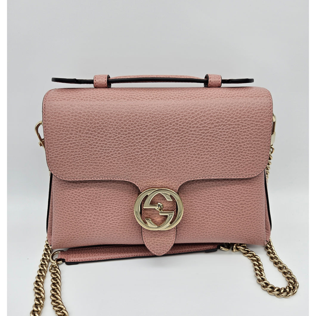 Authentic G G Interlocking G Pink