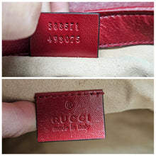 Load image into Gallery viewer, Authentic G G Marmont Top Handle Black Red
