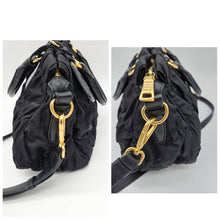 Load image into Gallery viewer, Authentic PradaGathered Black Handbag

