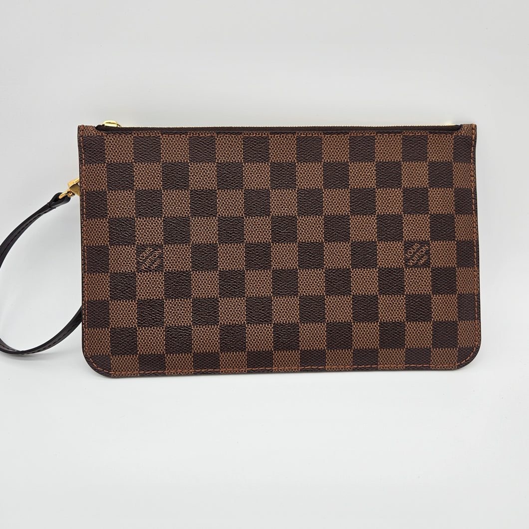 Authentic Damier Ebene Neverfull Pochette