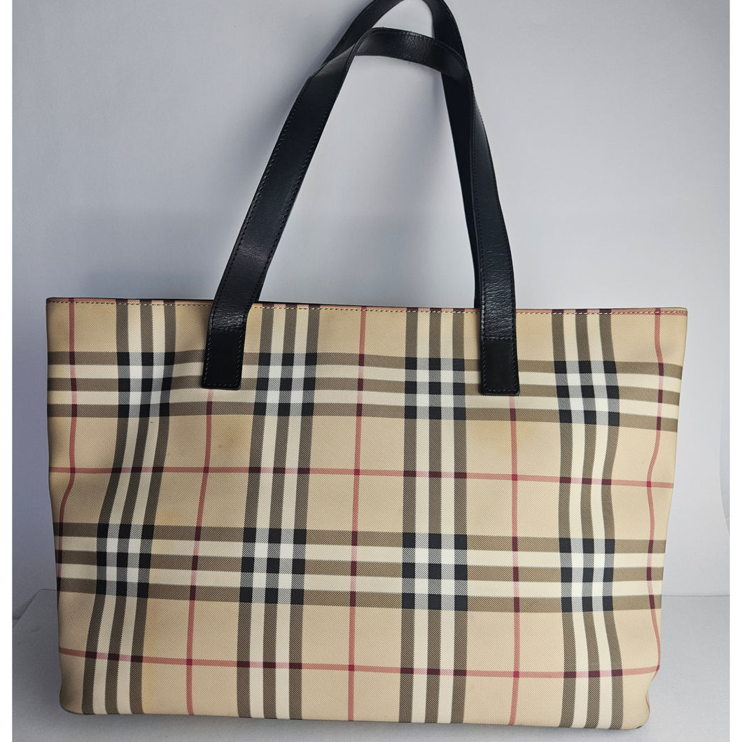 Authentic Burbrry Nova Check Tote