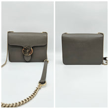 Load image into Gallery viewer, Authentic G G Interlocking G Shoulder Bag Gray

