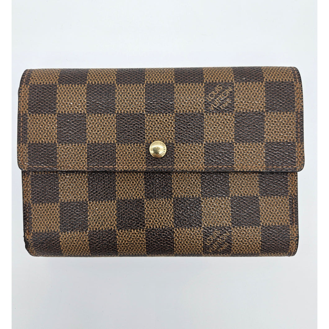 Authentic Damier Ebene Porte Tresor Etui Papier Wallet