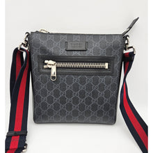 Load image into Gallery viewer, Authentic G G Plus/G G Supreme Shoulder Bag Dark Gray
