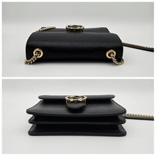 Load image into Gallery viewer, Authentic G G Interlocking G Shoulder Bag Black
