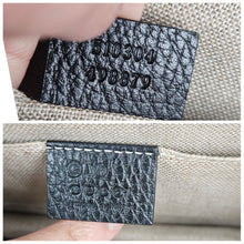 Load image into Gallery viewer, Authentic G G Interlocking G Shoulder Bag Black

