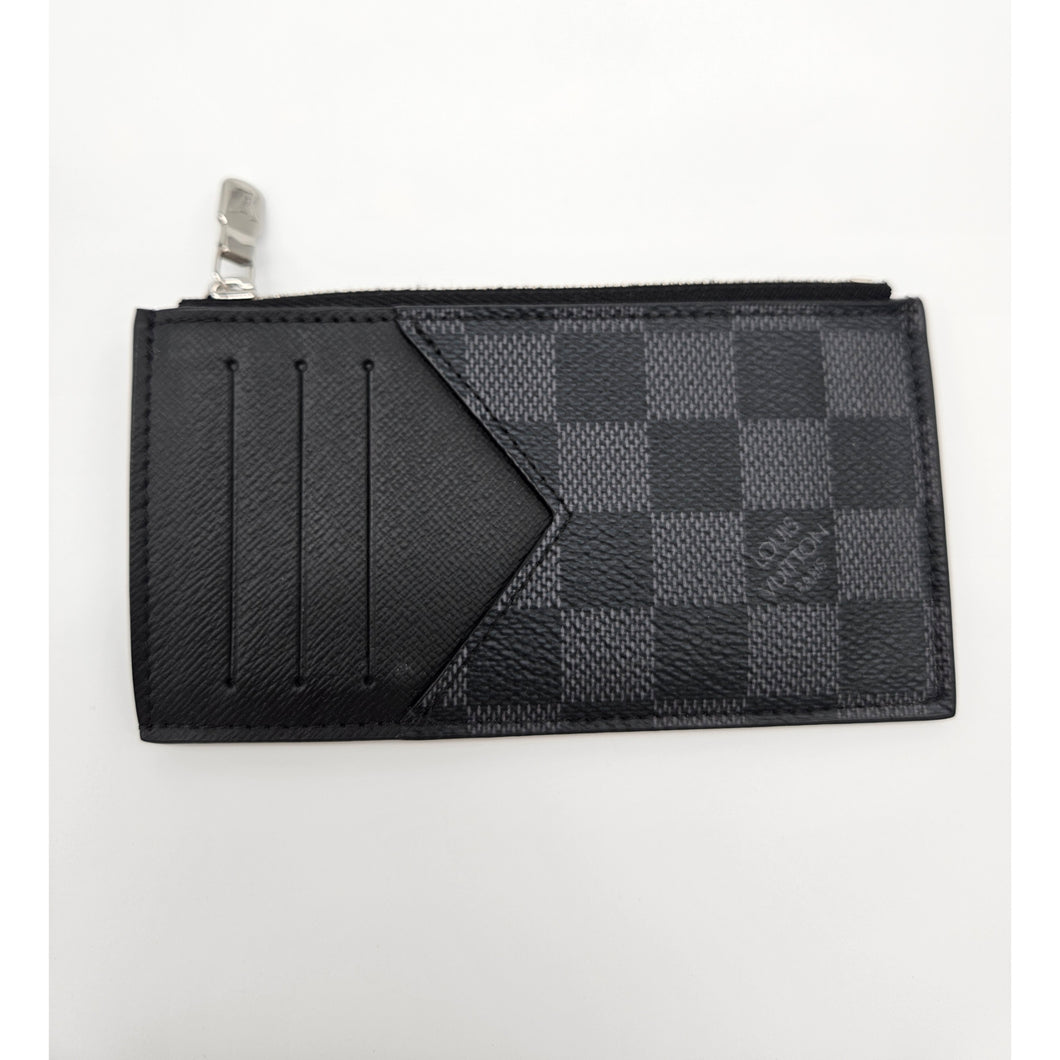 Authentic Damier Graphite Coin Card Holder