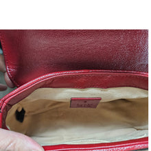 Load image into Gallery viewer, Authentic G G Marmont Top Handle Black Red
