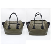 Load image into Gallery viewer, Authentic Prada Black green leather
