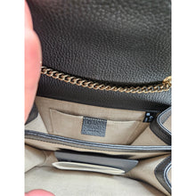 Load image into Gallery viewer, Authentic  G G Interlocking G Shoulder Bag Black
