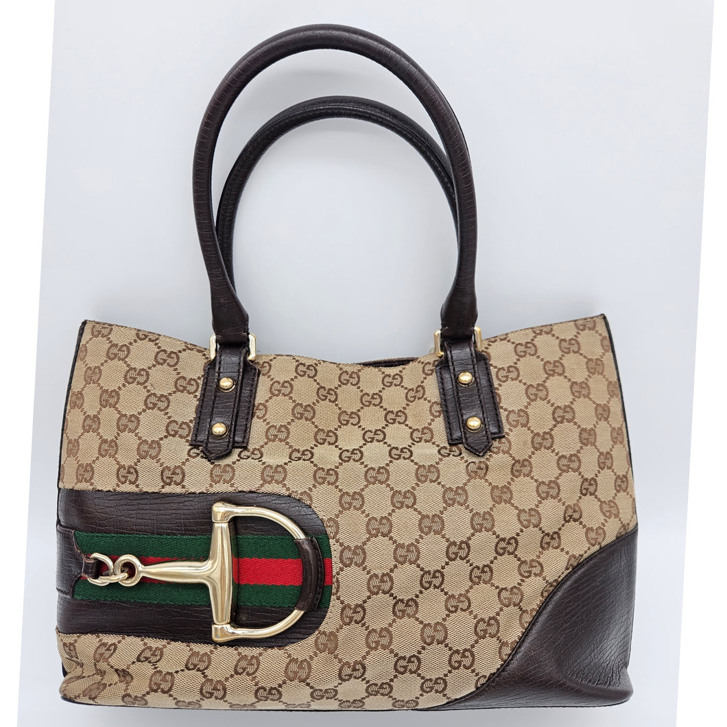 Authentic G G Horsebit Tote