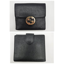 Load image into Gallery viewer, Authentic G G Interlocking G Wallet Black
