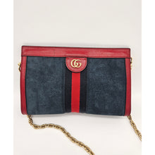 Load image into Gallery viewer, Authentic G G Ophidia Shoulder Bag Navy Blue
