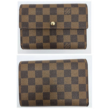 Load image into Gallery viewer, Authentic Damier Ebene Porte Tresor Etui Papier Wallet
