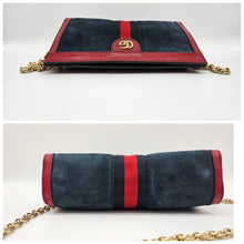 Load image into Gallery viewer, Authentic G G Ophidia Shoulder Bag Navy Blue
