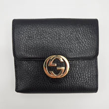 Load image into Gallery viewer, Authentic G G Interlocking G Wallet Black
