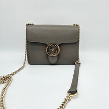 Load image into Gallery viewer, Authentic G G Interlocking G Shoulder Bag Gray
